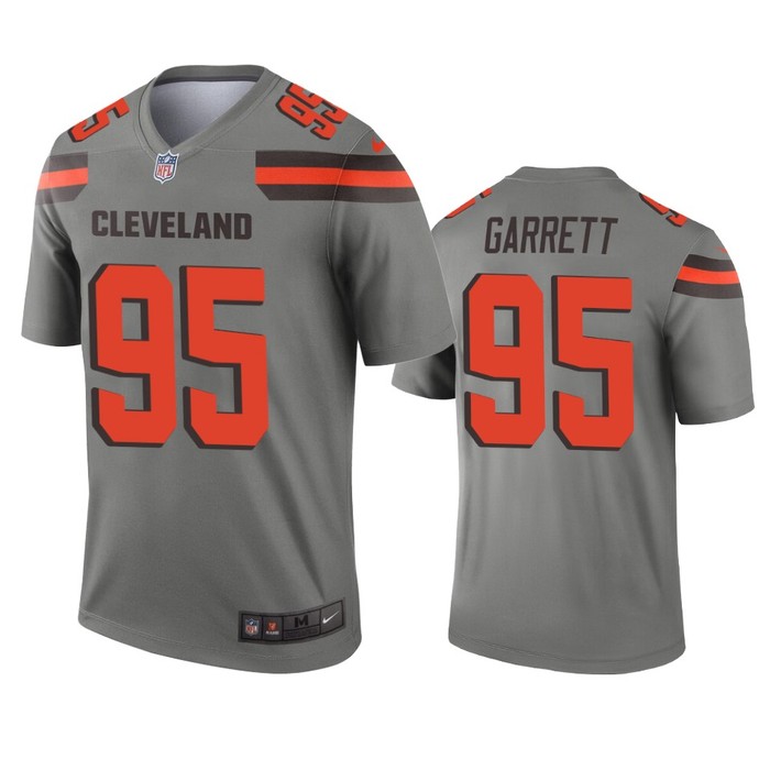 Cleveland Browns Myles Garrett Gray Inverted Legend Jersey