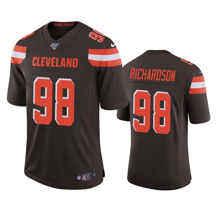 Cleveland Browns Sheldon Richardson Brown 100th Season Vapor Limited Jersey