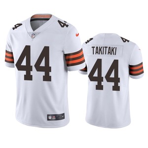 Cleveland Browns Sione Takitaki White 2020 Vapor Limited Jersey - Mens