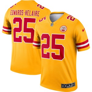 Clyde Edwards-helaire Kansas City Chiefs Inverted Legend Jersey - Gold Nfl