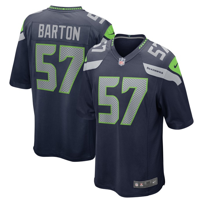 Cody Barton Seattle Seahawks Game Jersey - College Navy Nfl - Cocomos