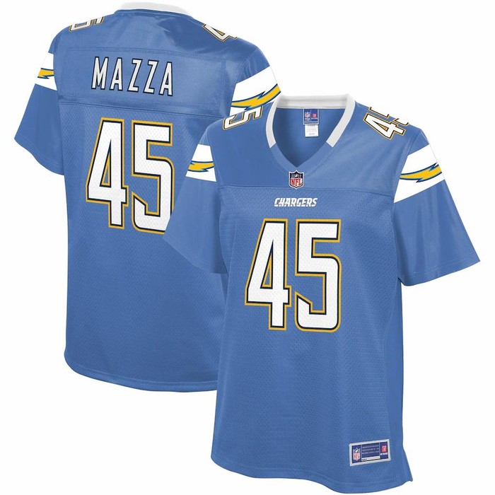 Cole Mazza Los Angeles Chargers Nfl Pro Line Womens Alternate Team Player Jersey - Powder Blue