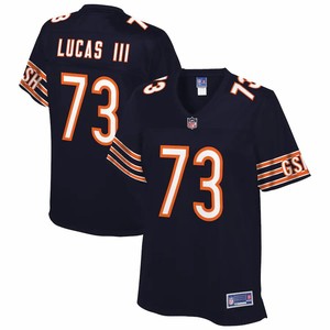 Cornelius Lucas Chicago Bears Nfl Pro Line Womens Team Color Player Jersey - Navy