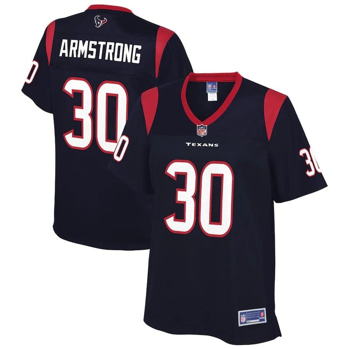 Cornell Armstrong Houston Texans Nfl Pro Line Womens Player Jersey - Navy