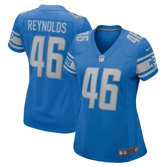 Craig Reynolds Detroit Lions Womens Game Player Jersey - Blue Nfl