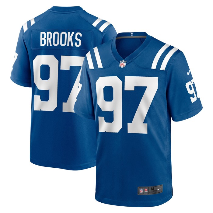 Curtis Brooks Indianapolis Colts Player Game Jersey - Royal Nfl