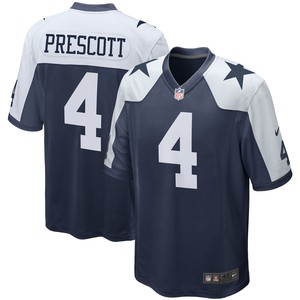 Dak Prescott Dallas Cowboys Alternate Game Team Jersey Navy Nfl