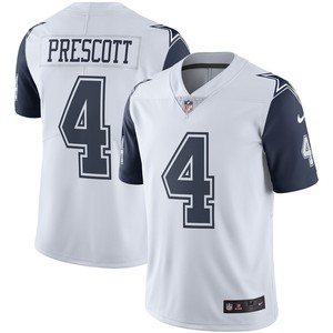 Dak Prescott Dallas Cowboys Color Rush Vapor Limited Jersey White Nfl