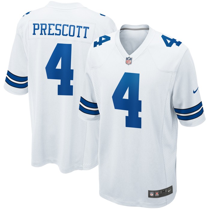 Dak Prescott Dallas Cowboys Game Jersey - White Nfl - Cocomos