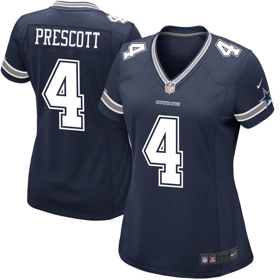 Dak Prescott Dallas Cowboys Nike Girls Youth Game Jersey - Navy - Cocomos