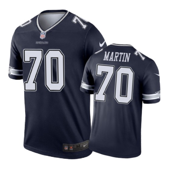 Dallas Cowboys #70 Zack Martin Nike Color Rush Navy Jersey - Cocomos