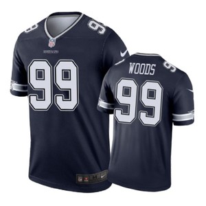 Dallas Cowboys #99 Antwaun Woods Nike Color Rush Navy Jersey