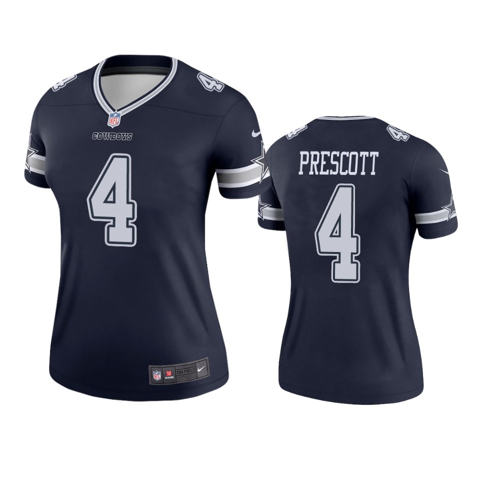 Dallas Cowboys Dak Prescott Navy Legend Jersey - Cocomos