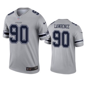 Dallas Cowboys Demarcus Lawrence Gray Inverted Legend Jersey