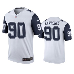 Dallas Cowboys Demarcus Lawrence White Color Rush Legend Jersey