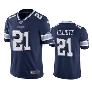 Dallas Cowboys Ezekiel Elliott Navy 100th Season Vapor Limited Jersey