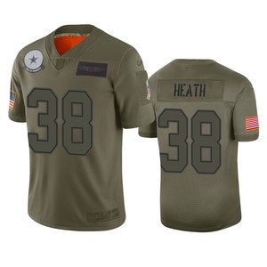 Dallas Cowboys Jeff Heath Camo 2019 Salute To Service Limited Jersey