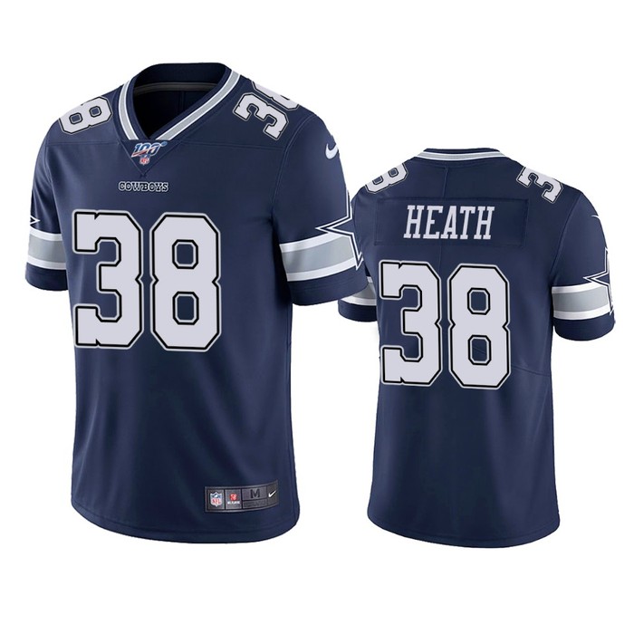 Dallas Cowboys Jeff Heath Navy 100th Season Vapor Limited Jersey