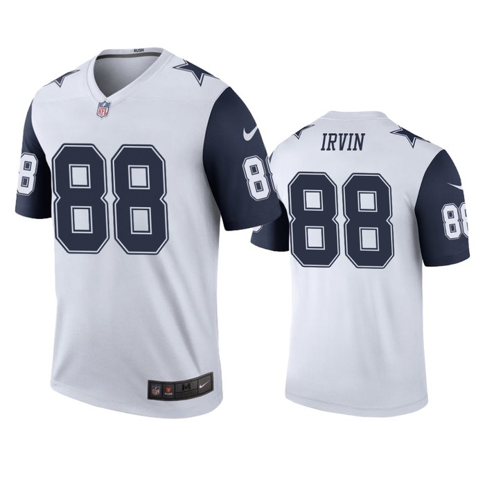 Dallas Cowboys Michael Irvin White Color Rush Legend Jersey - Mens