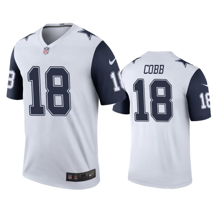 Dallas Cowboys Randall Cobb White Color Rush Legend Jersey - Men