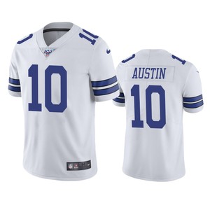 Dallas Cowboys Tavon Austin White 100th Season Vapor Limited Jersey