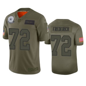 Dallas Cowboys Travis Frederick Camo 2019 Salute To Service Limited Jersey