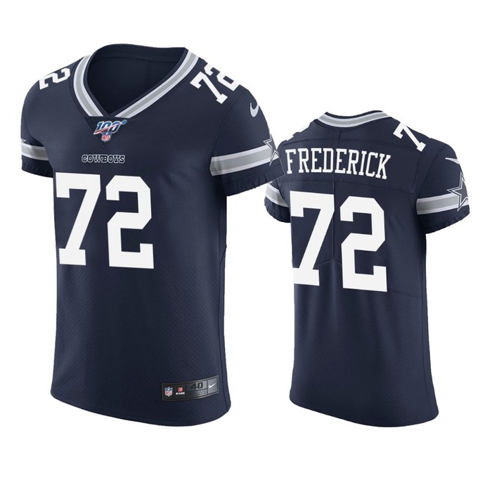 Dallas Cowboys Travis Frederick Navy 100th Season Vapor Elite Jersey