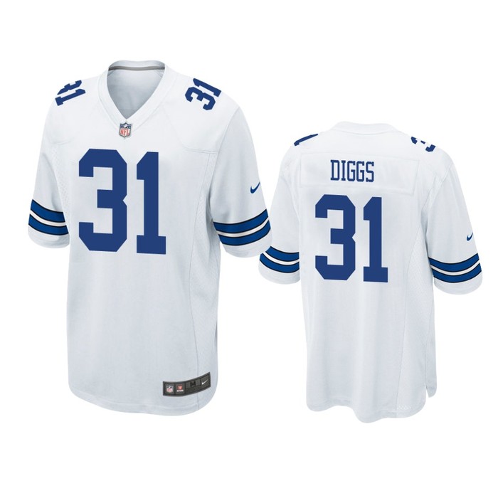 Dallas Cowboys Trevon Diggs White 2020 Nfl Draft Game Jersey