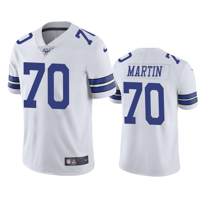 Dallas Cowboys Zack Martin White 100th Season Vapor Limited Jersey