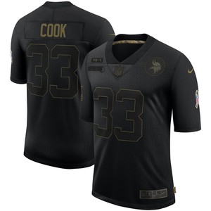 Dalvin Cook Minnesota Vikings 2020 Salute To Service Limited Jersey - Black