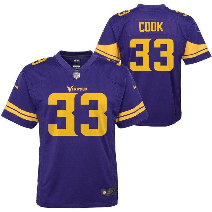 Dalvin Cook Minnesota Vikings Color Rush Alternate Player Game Jersey - Purple Nfl