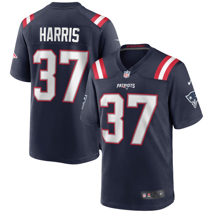 Damien Harris New England Patriots Game Jersey - Navy Nfl - Cocomos