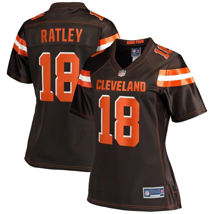 Damion Ratley Cleveland Browns Nfl Pro Line Womens Player Jersey - Brown - Cocomos