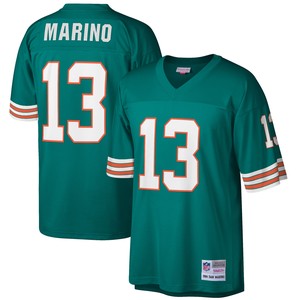 Dan Marino Miami Dolphins Mitchell & Ness Big & Tall 1984 Retired Player Replica Jersey - Aqua Nfl