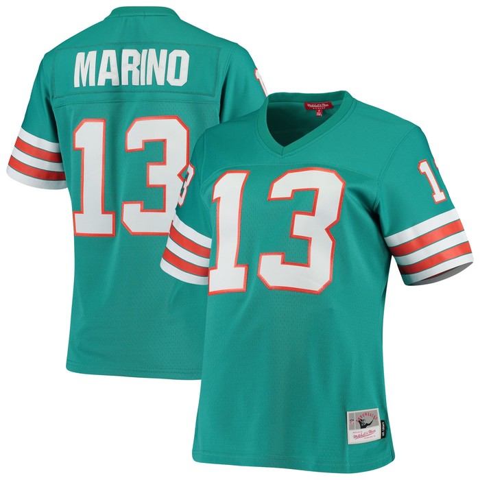 Dan Marino Miami Dolphins Mitchell & Ness Womens 1984 Legacy Replica Jersey - Aqua Nfl