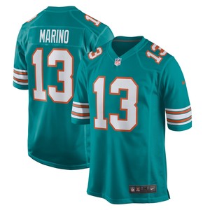 Dan Marino Miami Dolphins Retired Player Jersey Aqua Nfl - Cocomos