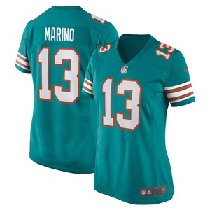 Dan Marino Miami Dolphins Womens Retired Player Jersey - Aqua Nfl