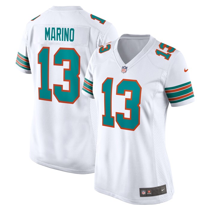 Dan Marino Miami Dolphins Womens Retired Player Jersey - White Nfl