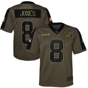 Daniel Jones New York Giants 2021 Salute To Service Game Jersey - Olive Nfl - Cocomos