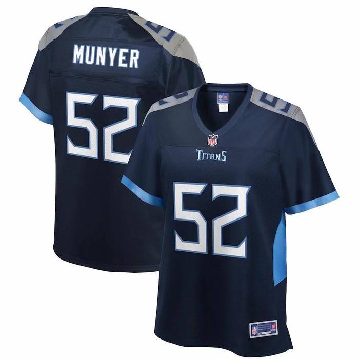 Daniel Munyer Tennessee Titans Nfl Pro Line Womens Team Player Jersey - Navy