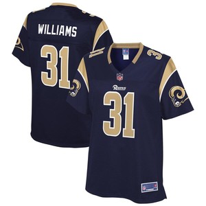 Darious Williams Los Angeles Rams Nfl Pro Line Womens Team Player Jersey - Navy