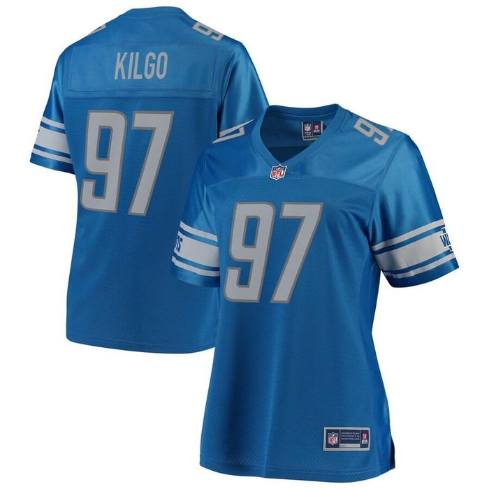 Darius Kilgo Detroit Lions Nfl Pro Line Womens Team Player Jersey - Blue