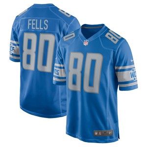 Darren Fells Detroit Lions Game Player Jersey - Blue Nfl