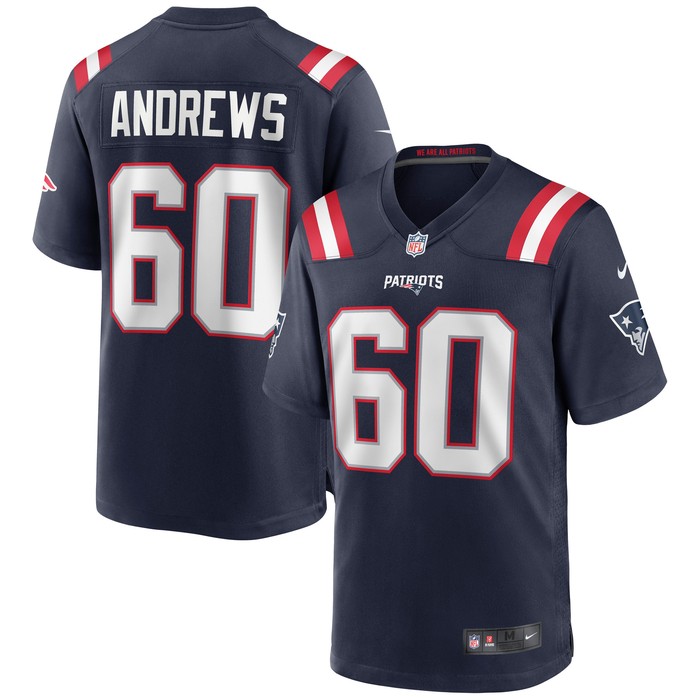 David Andrews New England Patriots Game Jersey - Navy Nfl