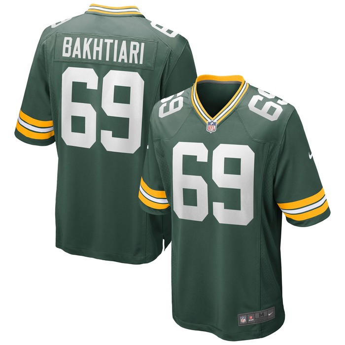 David Bakhtiari Green Bay Packers Game Jersey - Green Nfl