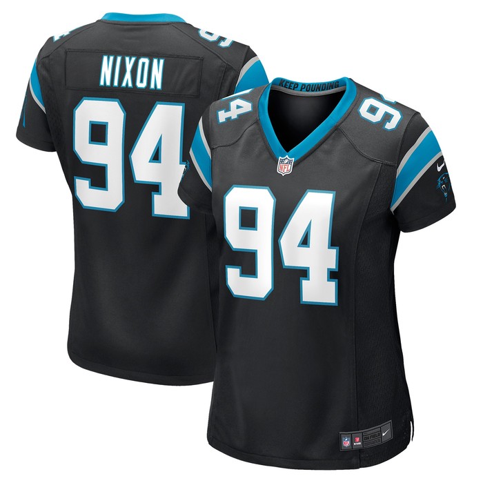 Daviyon Nixon Carolina Panthers Womens Game Jersey - Black Nfl