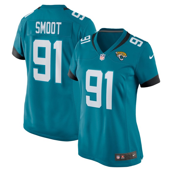 Dawuane Smoot Jacksonville Jaguars Womens Game Jersey - Teal Nfl