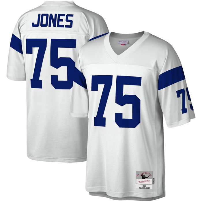 Deacon Jones Los Angeles Rams Mitchell & Ness 1969 Legacy Replica Jersey - White Nfl