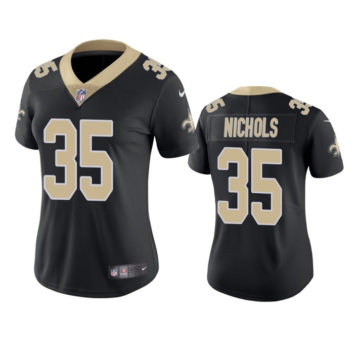 Deatrick Nichols New Orleans Saints Black Vapor Limited Jersey