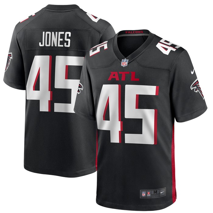 Deion Jones Atlanta Falcons Game Player Jersey - Black Nfl